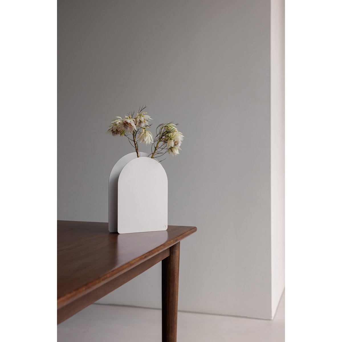 Vase FYONA L blanc, METALLBUDE