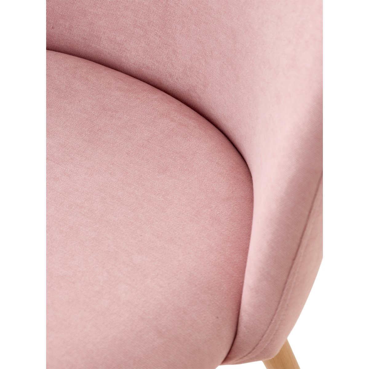 Chaise en tissu chiné rose, VERTBAUDET