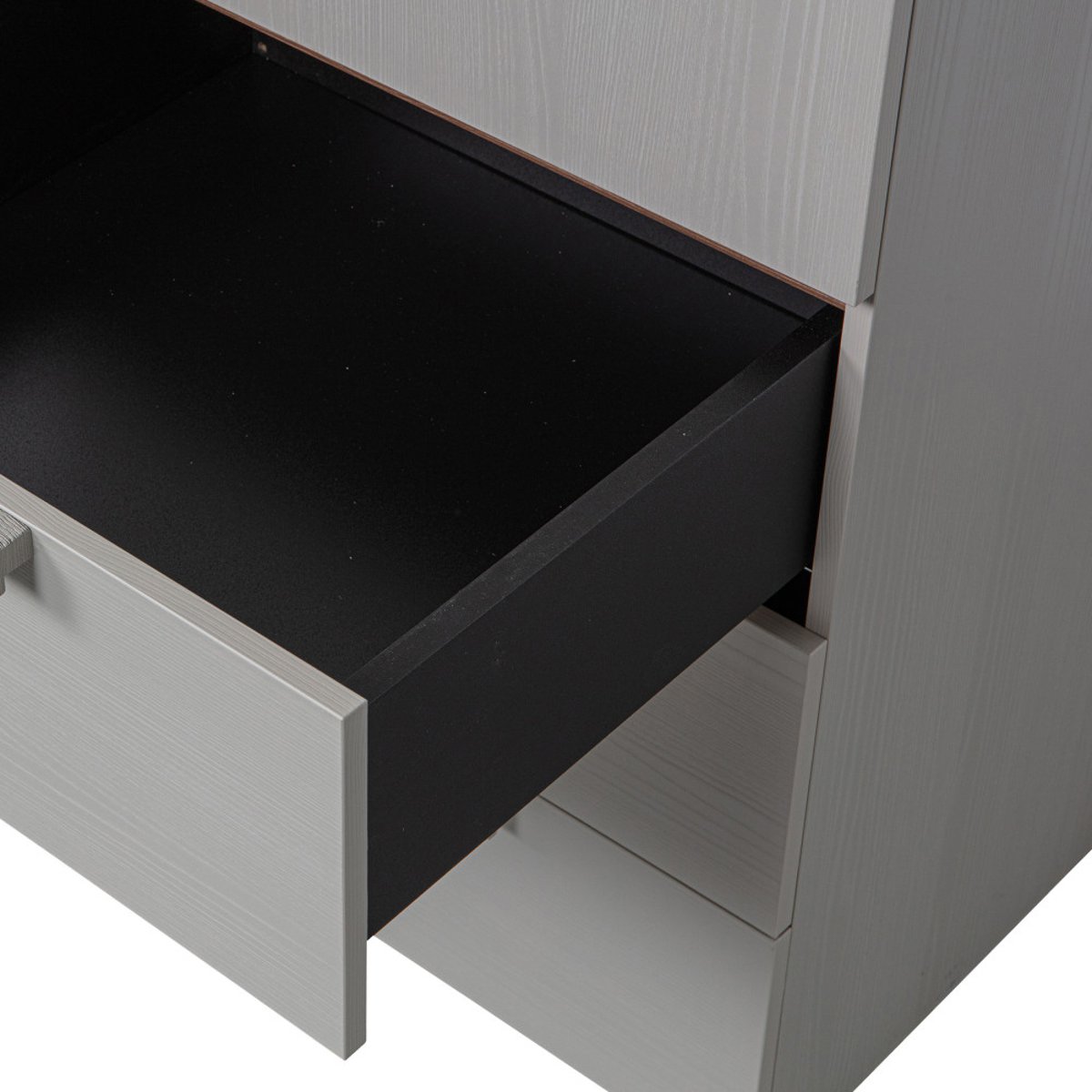 Armoire 1 porte en pin RENS gris clair, WOOOD