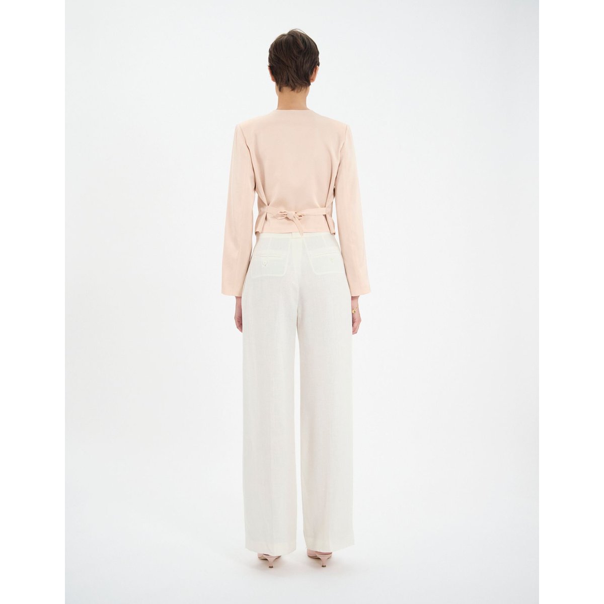Veste-boléro Ole rose pâle pale pink, INES DE LA FRESSANGE PARIS