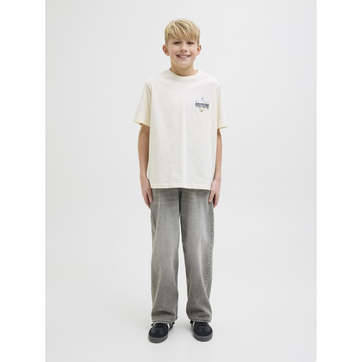 Jean Extra Baggy Fit grey denim, JACK & JONES JUNIOR