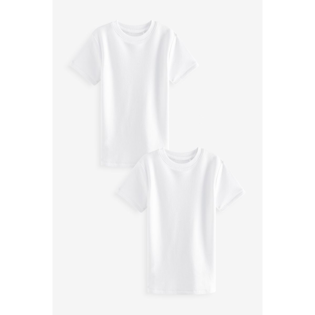 T-shirts thermiques manches courtes, lot de 2 blanc, NEXT