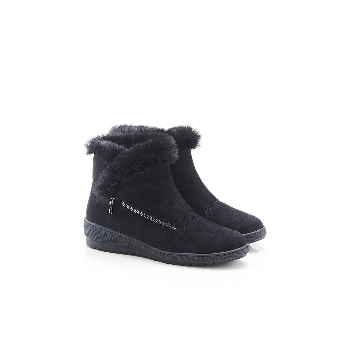 Boots Thermolactyl glissière latérale bleu noir, DAMART