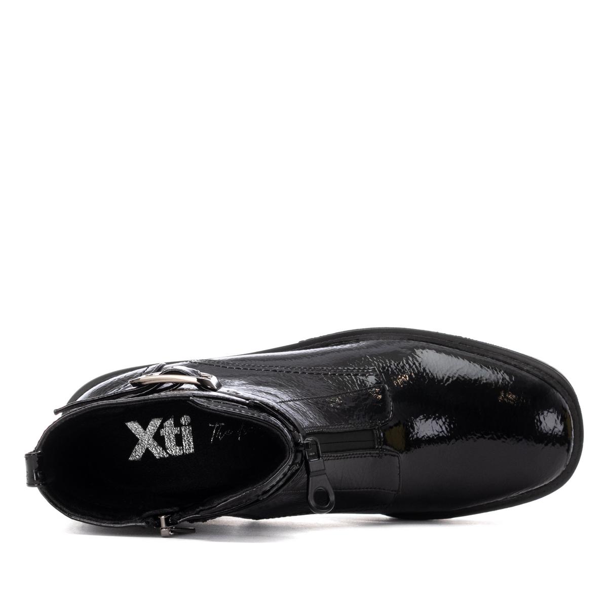 Bottine Talon Décontractée Fermeture éclair noir, XTI