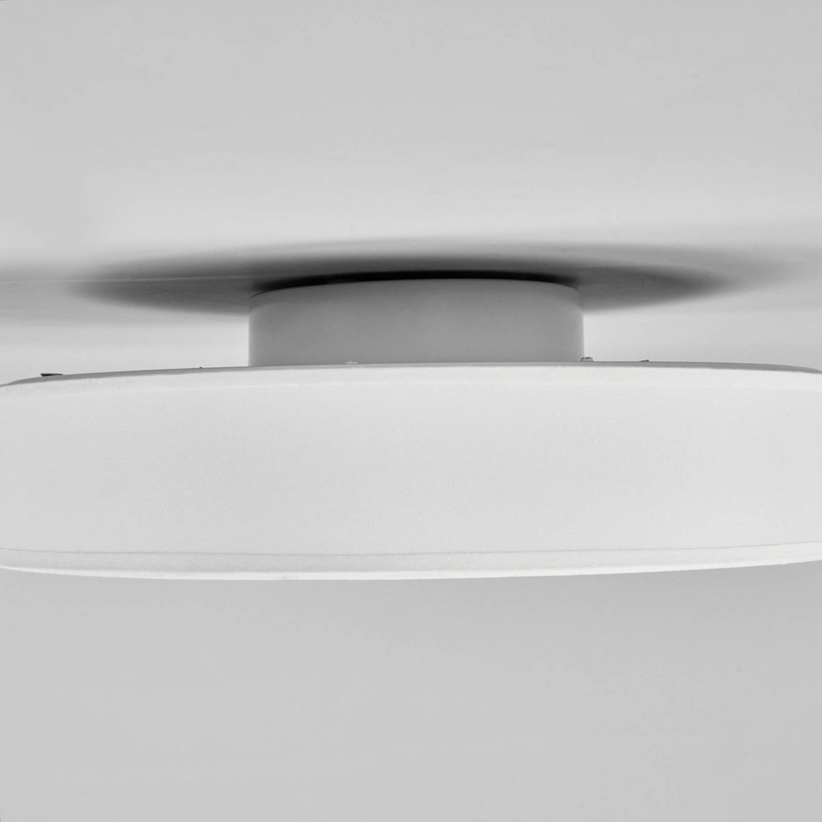 Plafonnier en textile moderneLED, Saira blanc, LINDBY