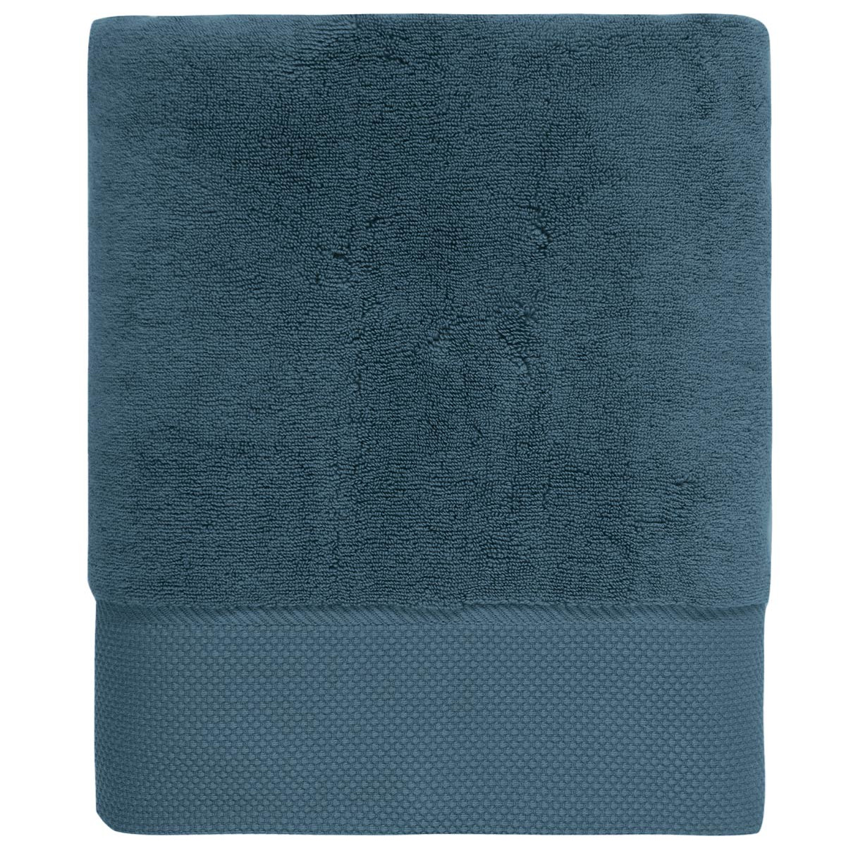 Ensemble de bain 5 pièces avec tapis Zéro Twist SENSOFT denim, SENSEI MAISON