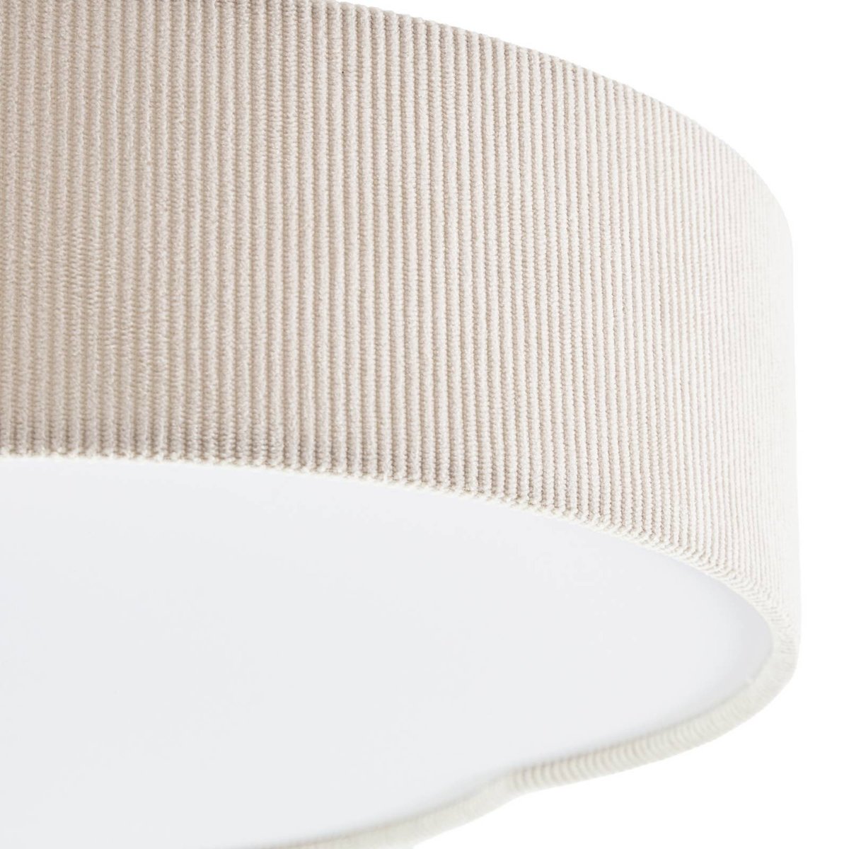 Plafonnier en textileLED, Winona crème, blanc, LINDBY