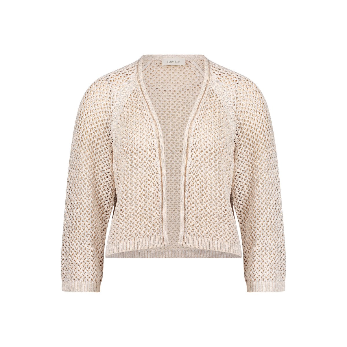 Cardigan en maille à effet brillant safari beige, CARTOON