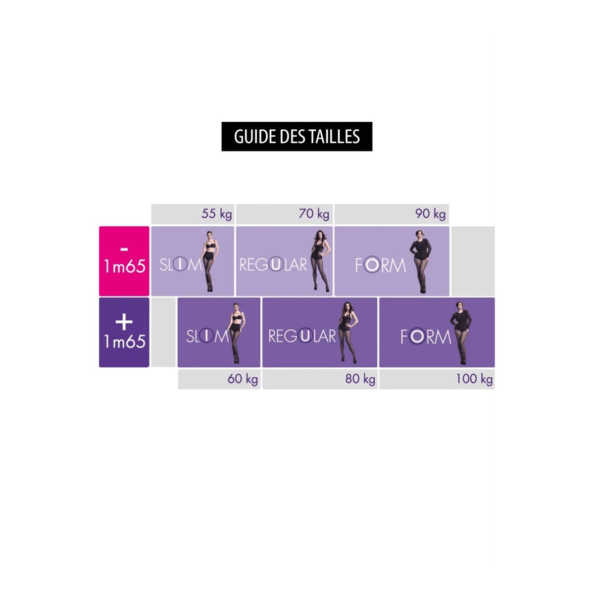 Collants transparents 20D MORPHOLOGIE noir, WELL