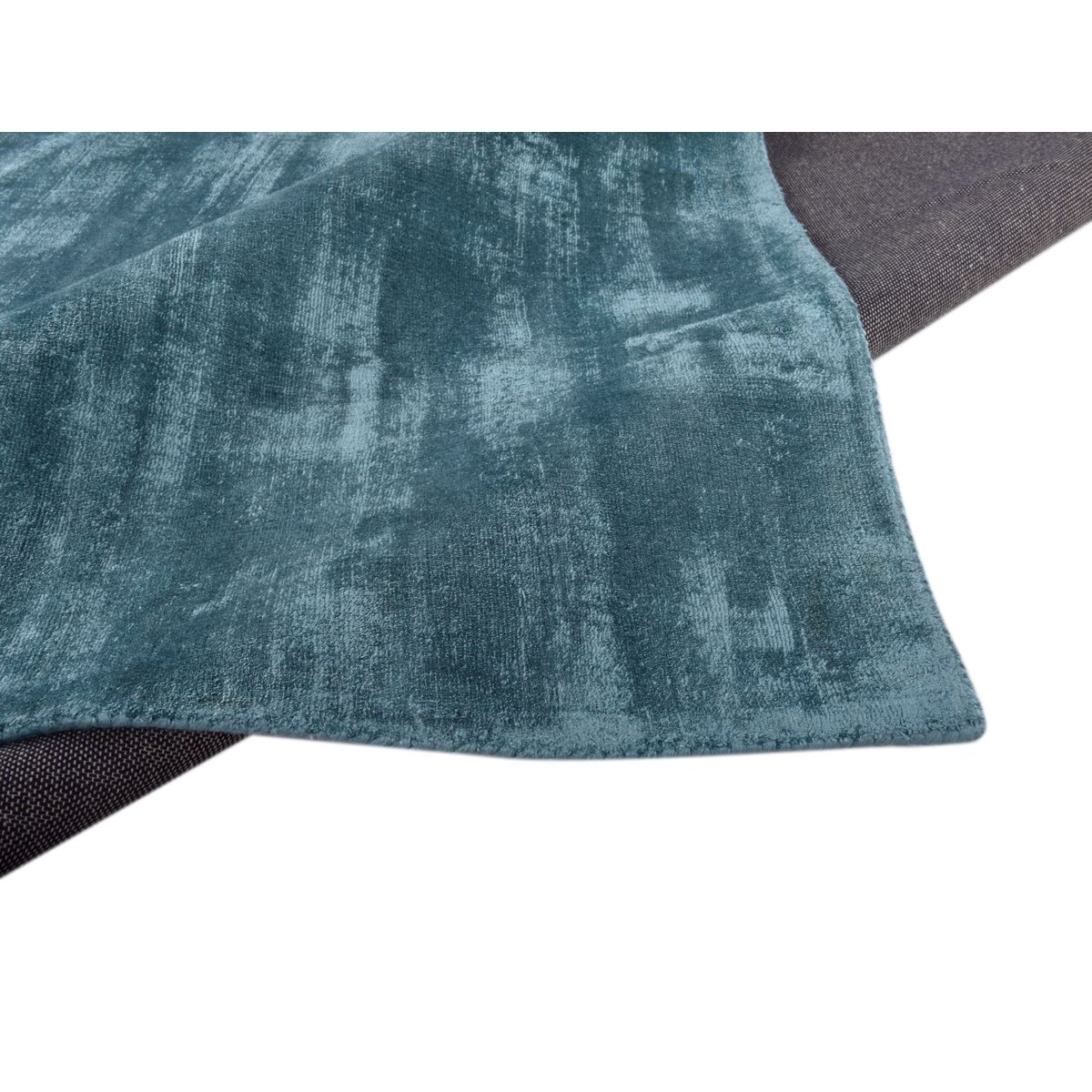 Tapis en viscose tissé main aspect vieilli - SHINE aqua, TOM TAILOR