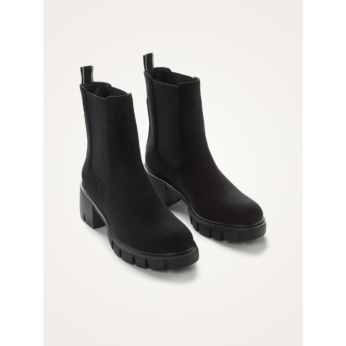 Bottines Chelsea à talon cranté Hérine noir, VANESSA WU