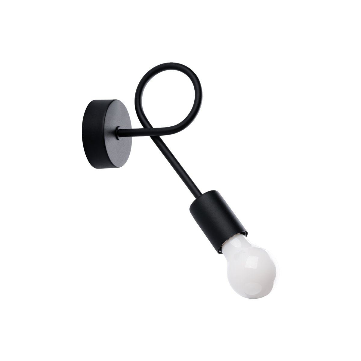 Applique Acier Noir E27 1 Levar noir, EDEN