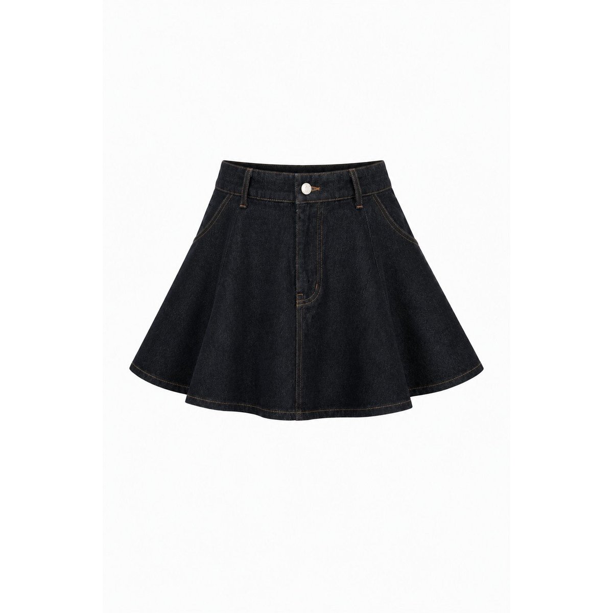 Jupe Boseong en coton BOSEONG bleu nuit, FRNCH