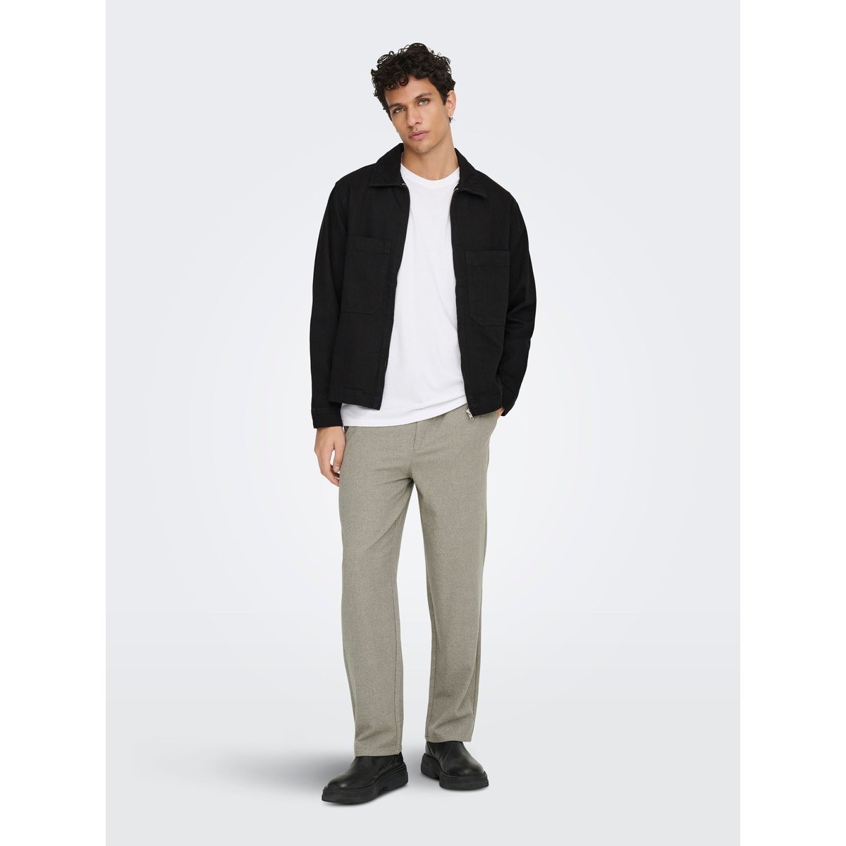 Veste En Jean noire - black denim 1, ONLY & SONS