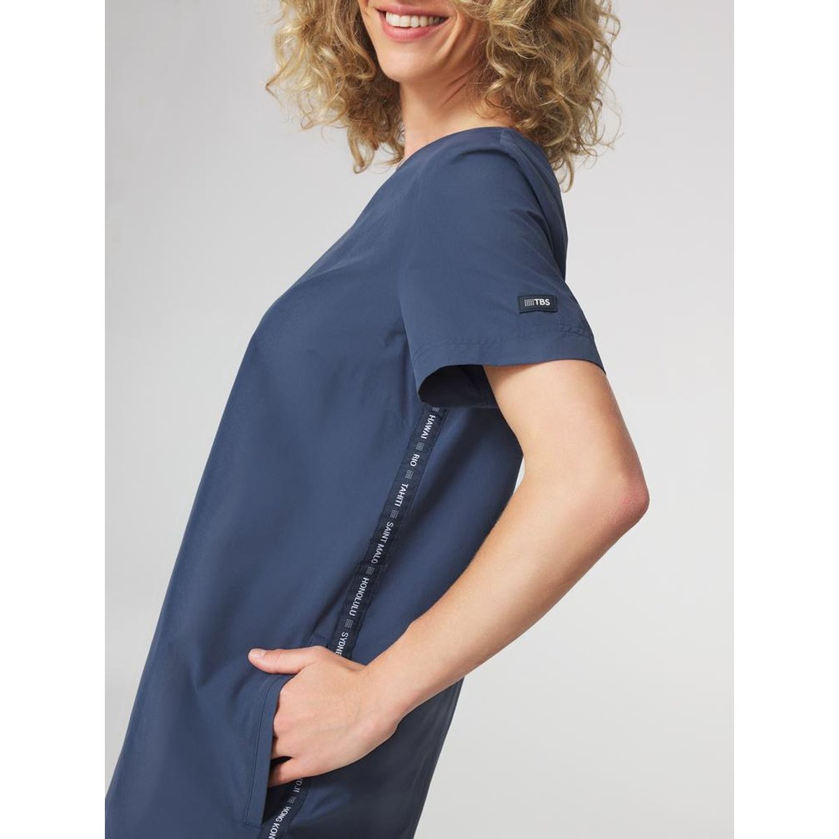 Robe courte DELIAROB navy, TBS