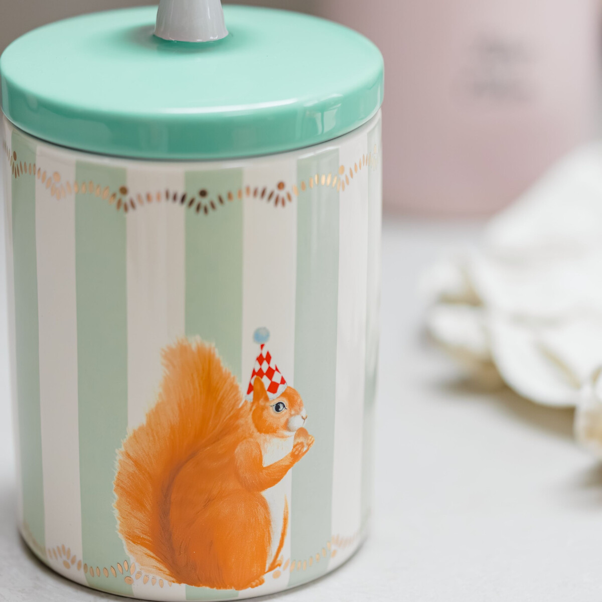 Medium Squirrell Storage Jar multi-coloured, YVONNE ELLEN