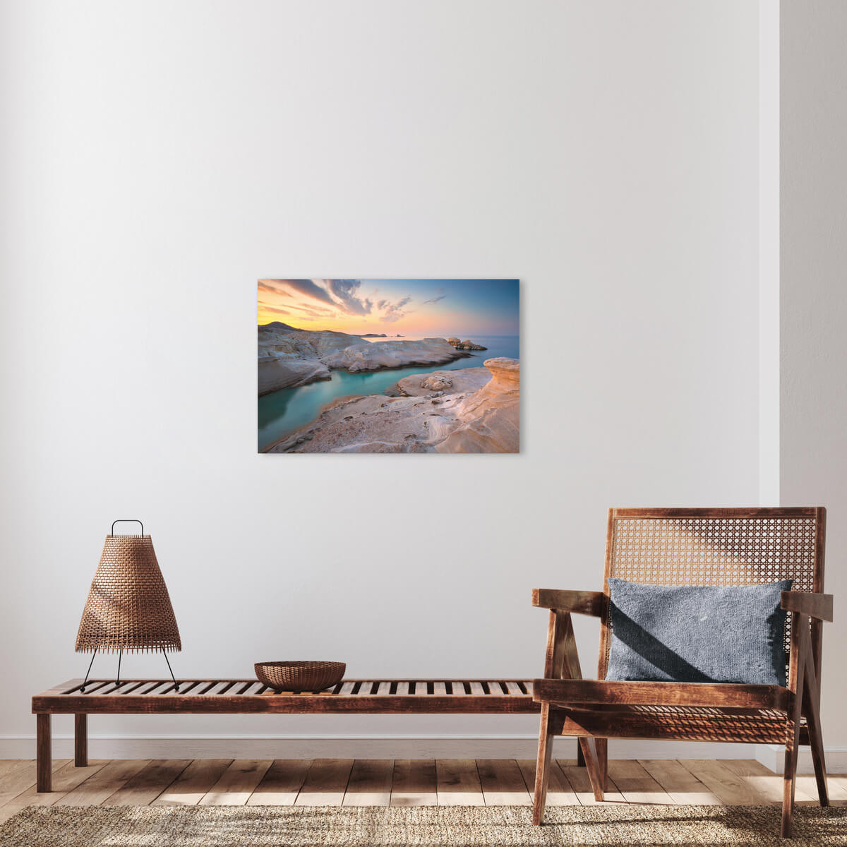 Tableau Mural Île De Milos MER tableaux sur toile-bleu, CEANOTHE