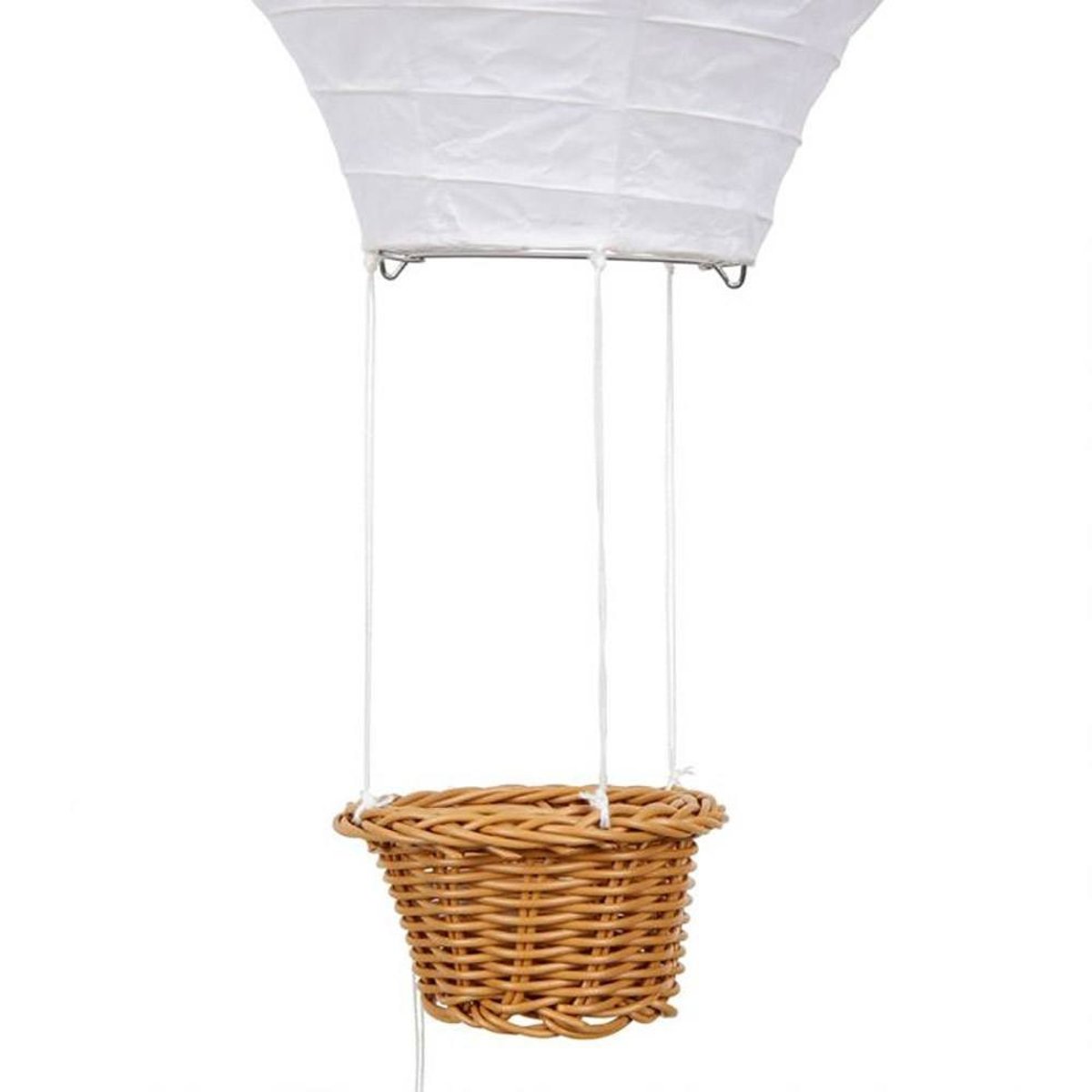 Suspension papier fanions D30 blanc, DECORATIE