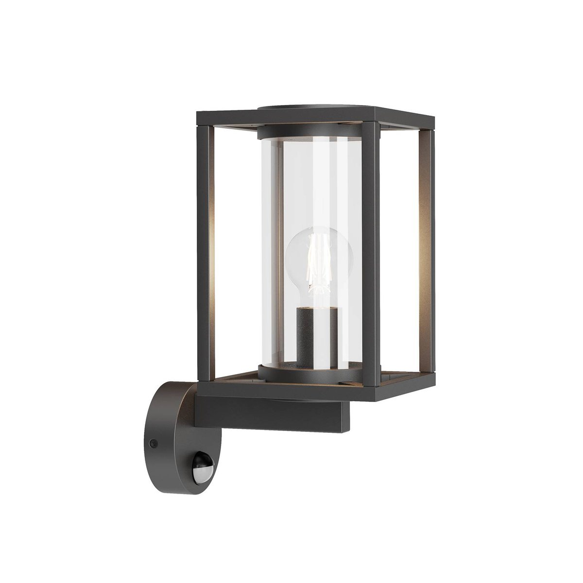 Applique extérieure en aluminium moderne anthracite, LUCANDE