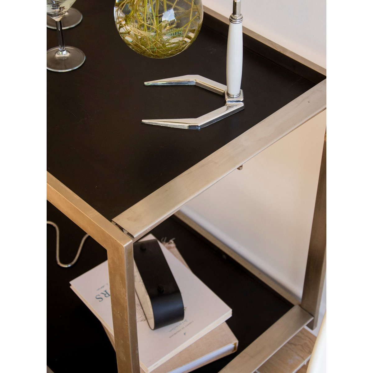 Desserte en inox pliable Anouk N°392 - Bon état noir, DEBONGOUT