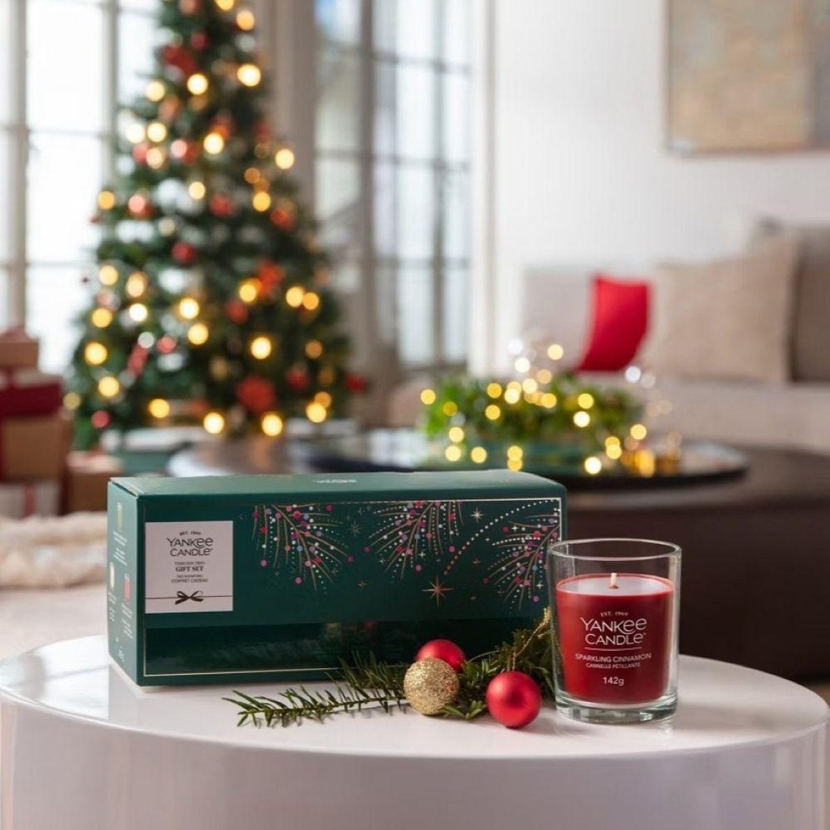Coffret cadeau trio intemporel 3 bougies multicolore, YANKEE CANDLE