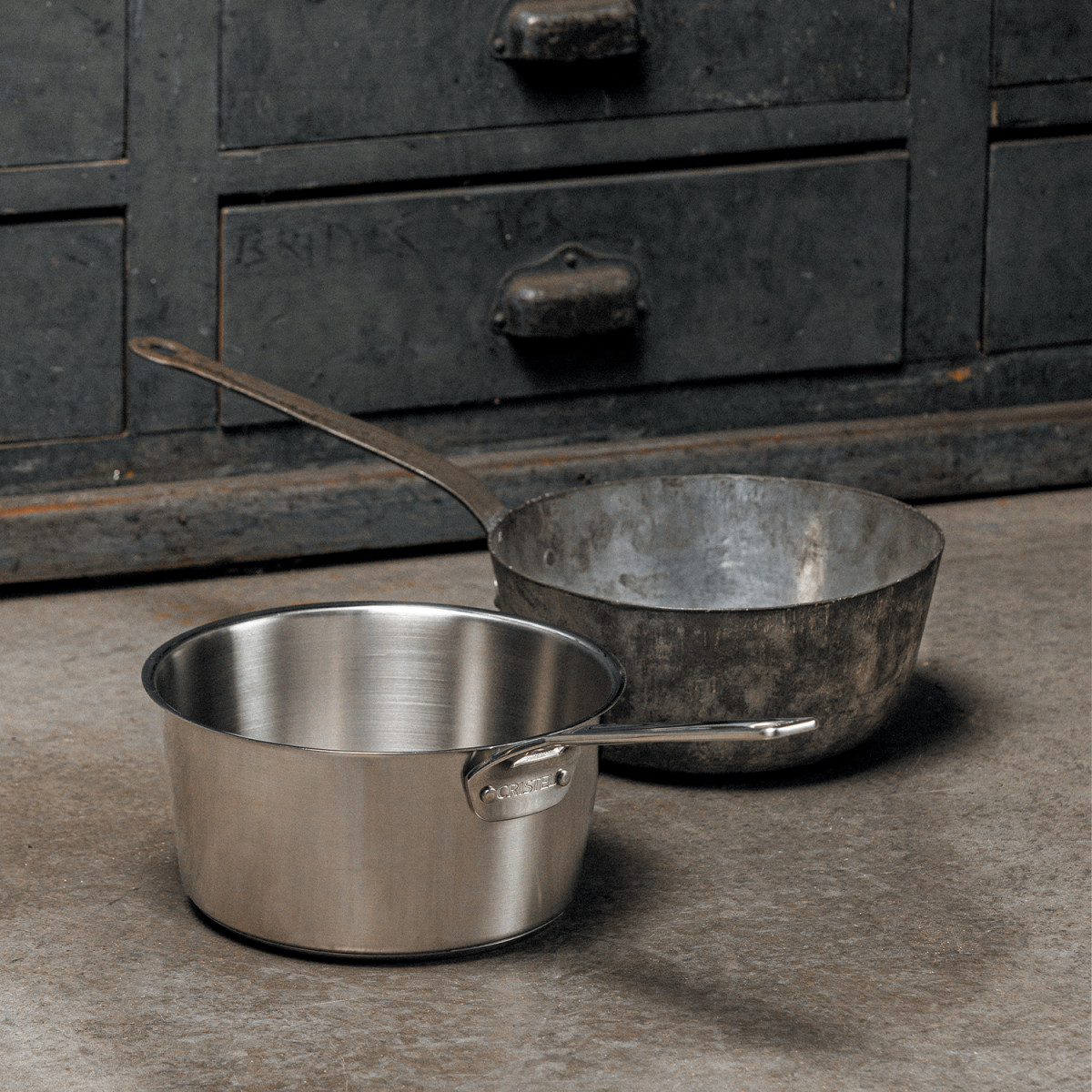 Casserole en inox brossé 1826 inox, CRISTEL