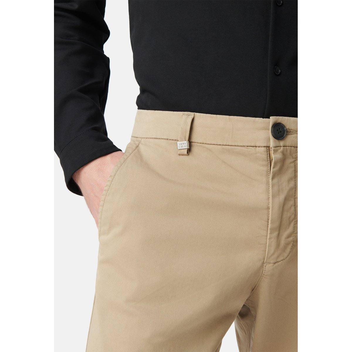 Pantalon chino slim beige, IKKS