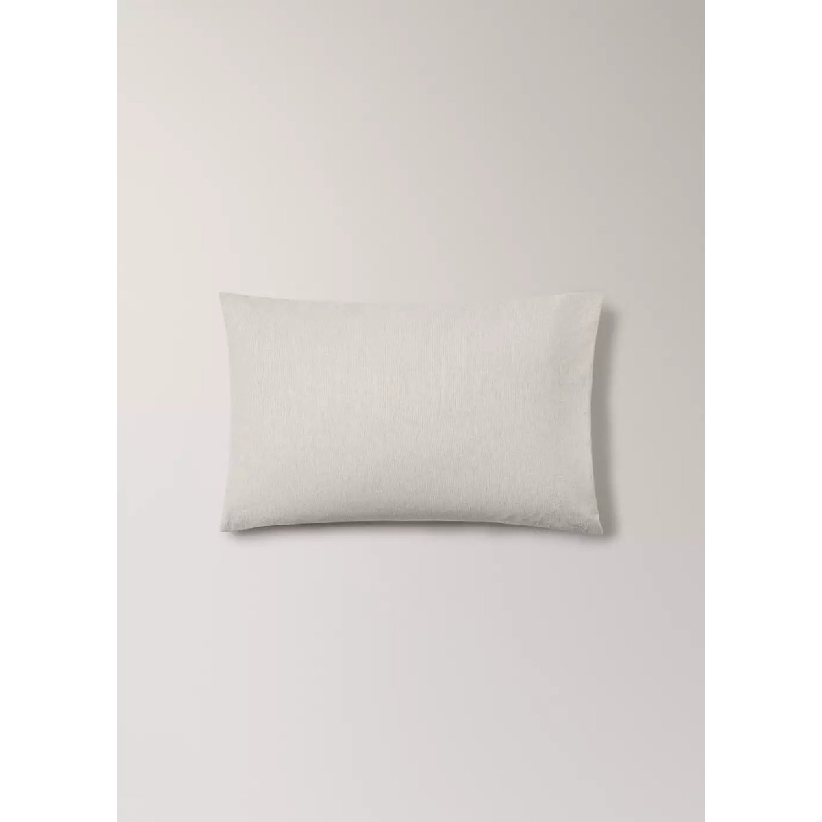 Taie d'oreiller berceau coton lin rayures 30 x 50 cm sable, MANGO HOME