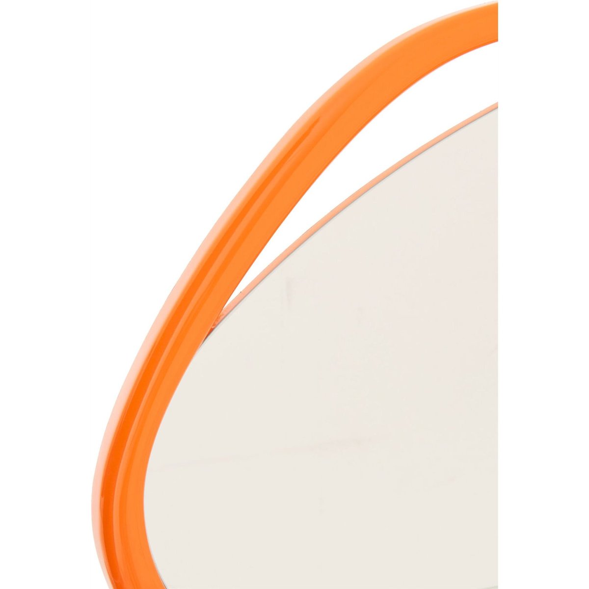 Miroir mural aux contours irréguliers en bois orange, RECOLLECTION