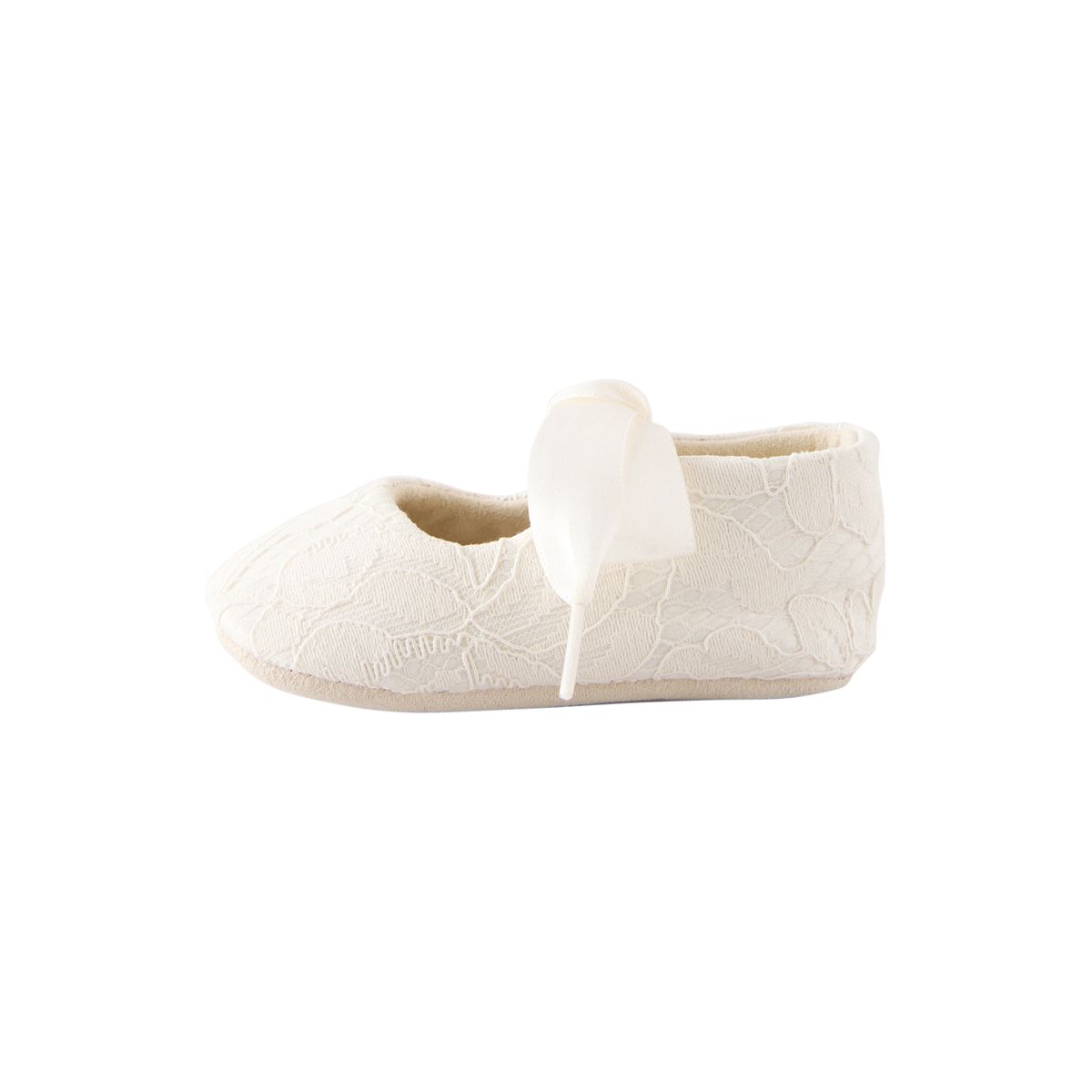 Chaussures bébé élégantes nouées dentelle crème, NEXT