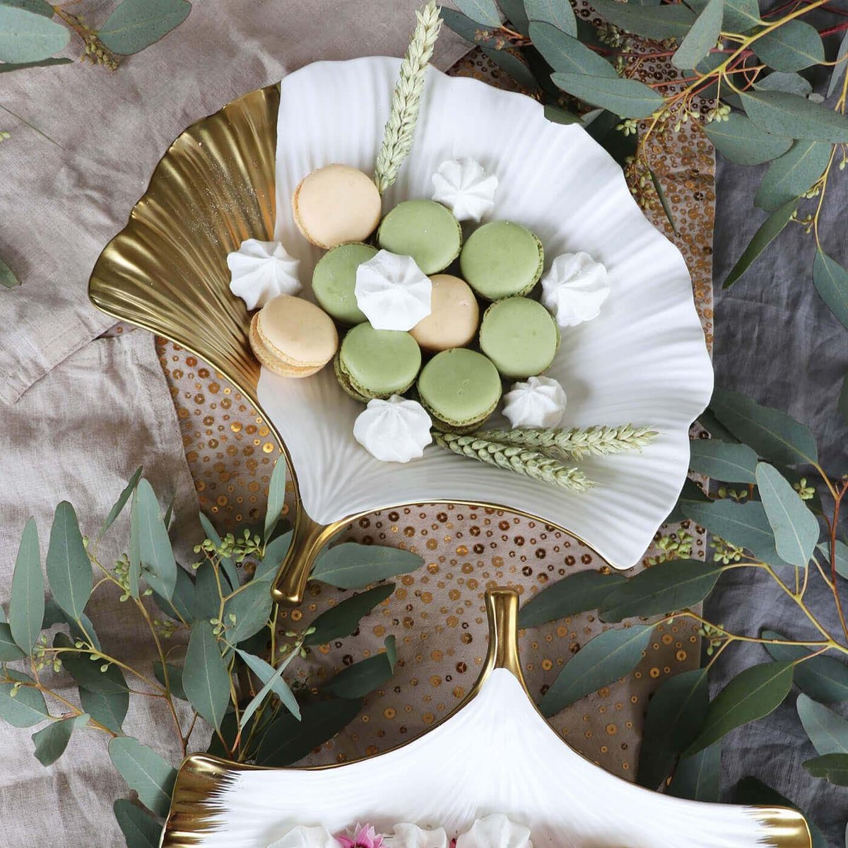 Coupe feuille de ginkgo côté blanc, KARE DESIGN