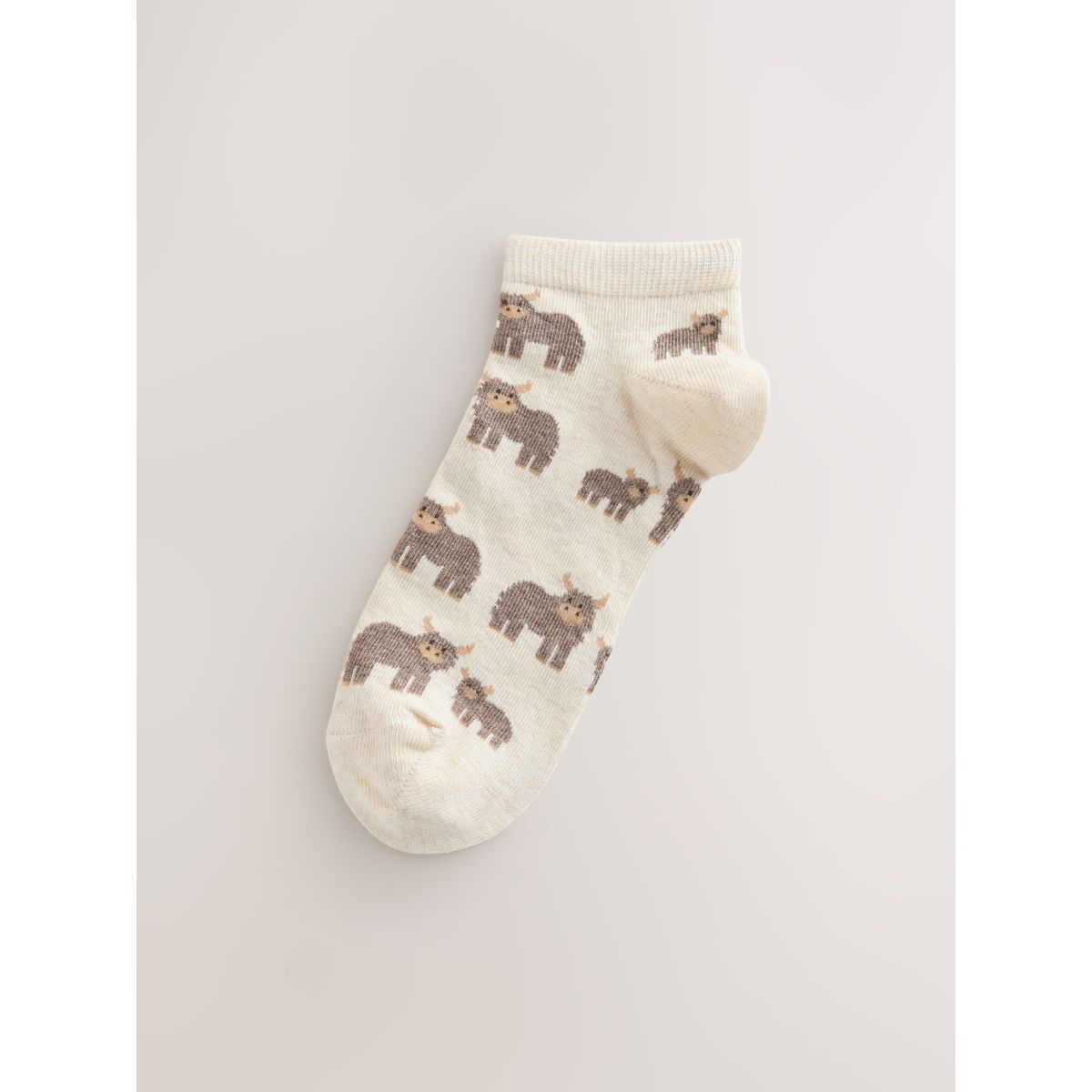 Chaussettes de sport à motif hamish, 5 paires marine/avoine, NEXT