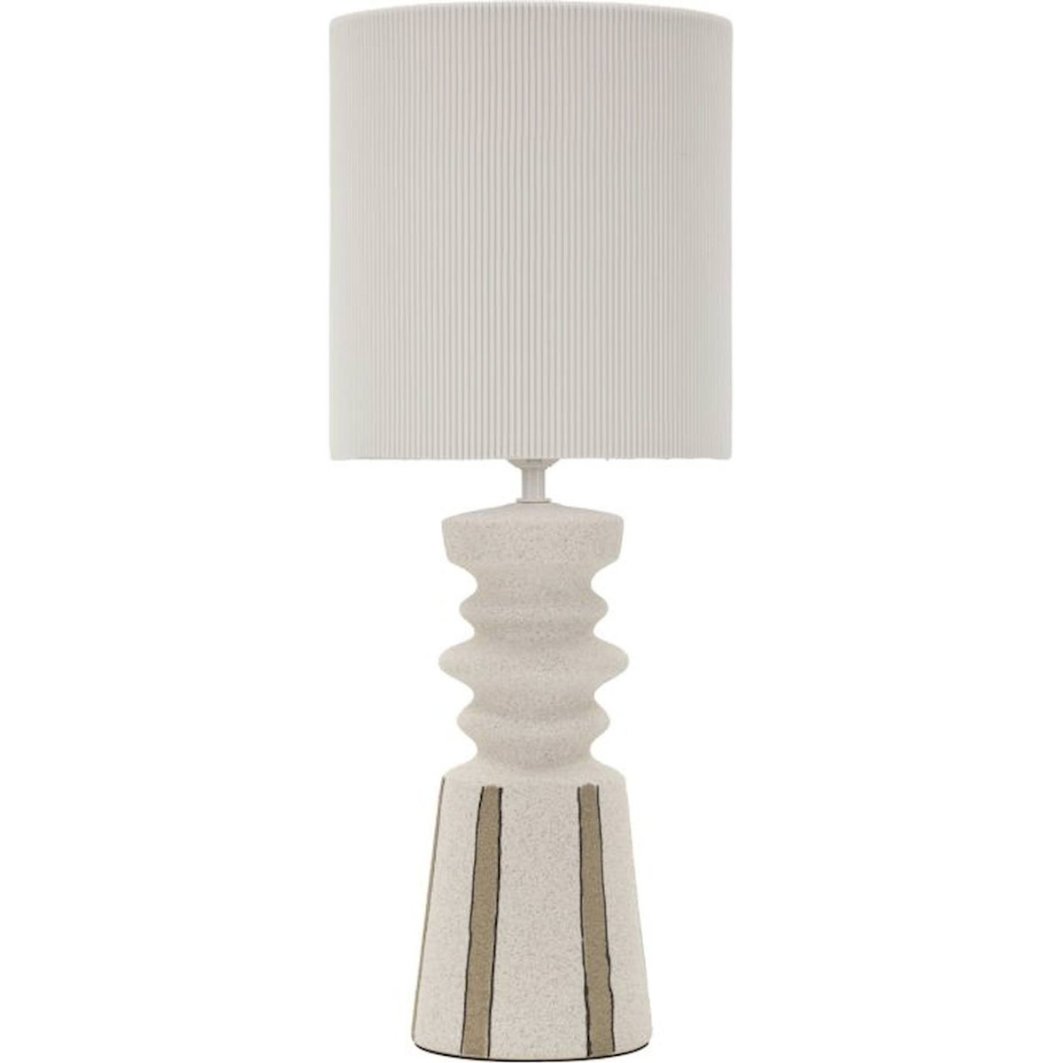 Lampe à poser sculpturale en céramique MODERN blanc satiné multicolore, RECOLLECTION