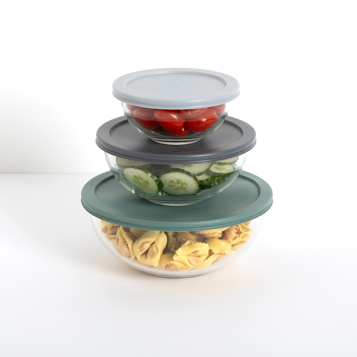 Set de 3 boîtes de conservation en verre KEEPEAT multicolore, 5FIVE SIMPLY SMART