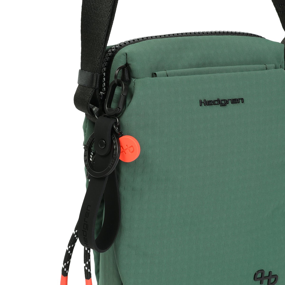 Sac bandoulière compact avec poche bouteille vert, HEDGREN