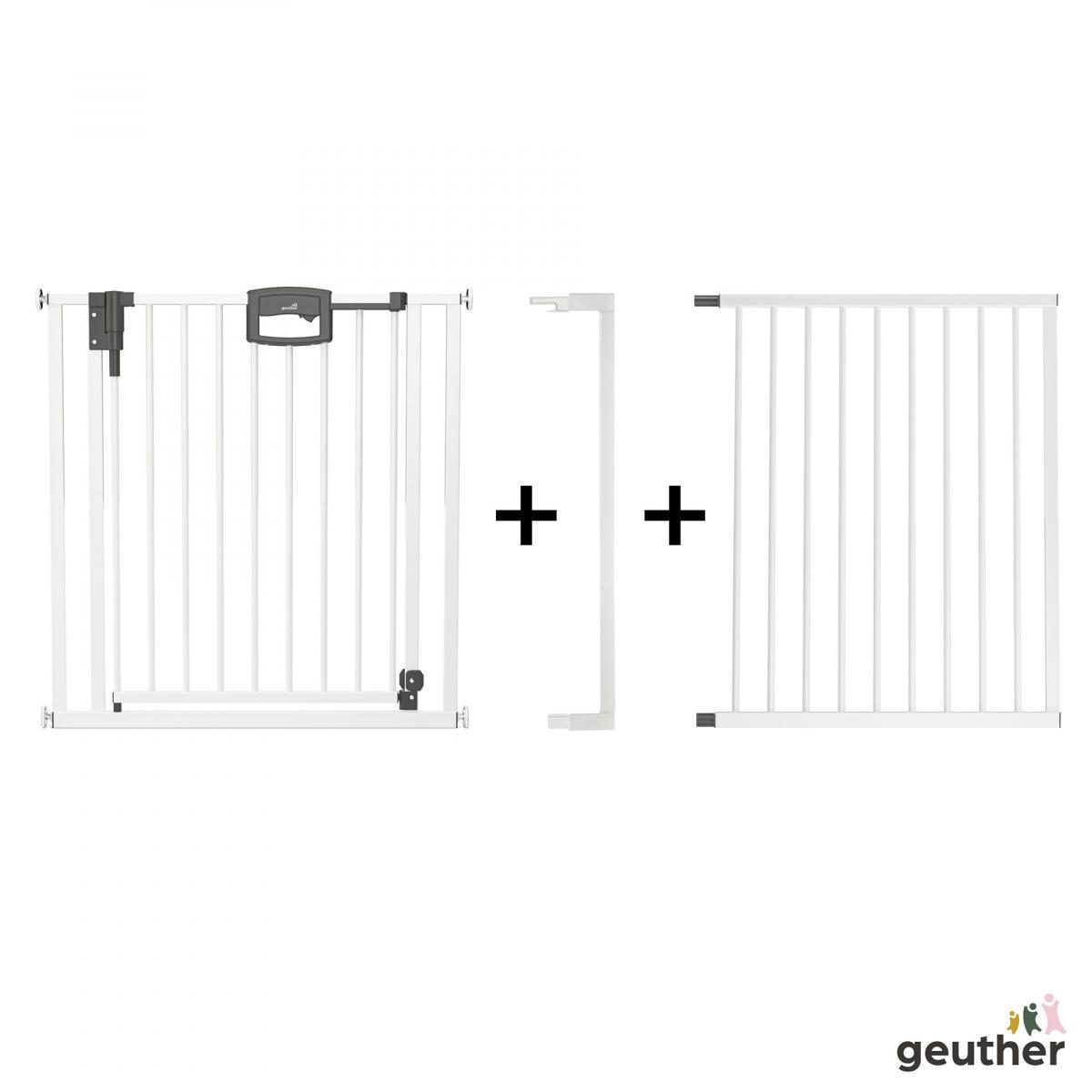 Barrière de porte à pression Easylock Plus métal 152,5 cm - 160,5 cm Blanc multicolore, GEUTHER