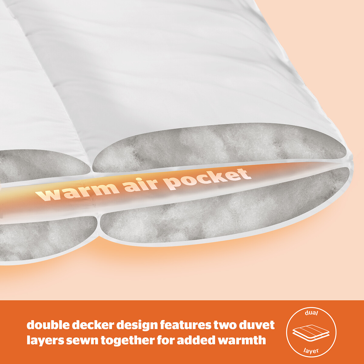 Warm and Cosy Duvet - 18 Tog white, SILENTNIGHT