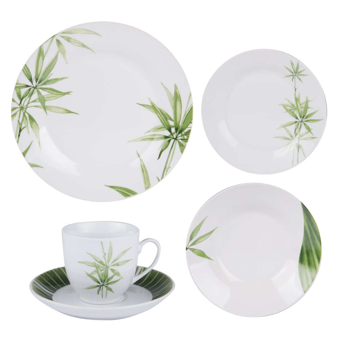 Service 30 pièces Bambou blanc, TREND'UP