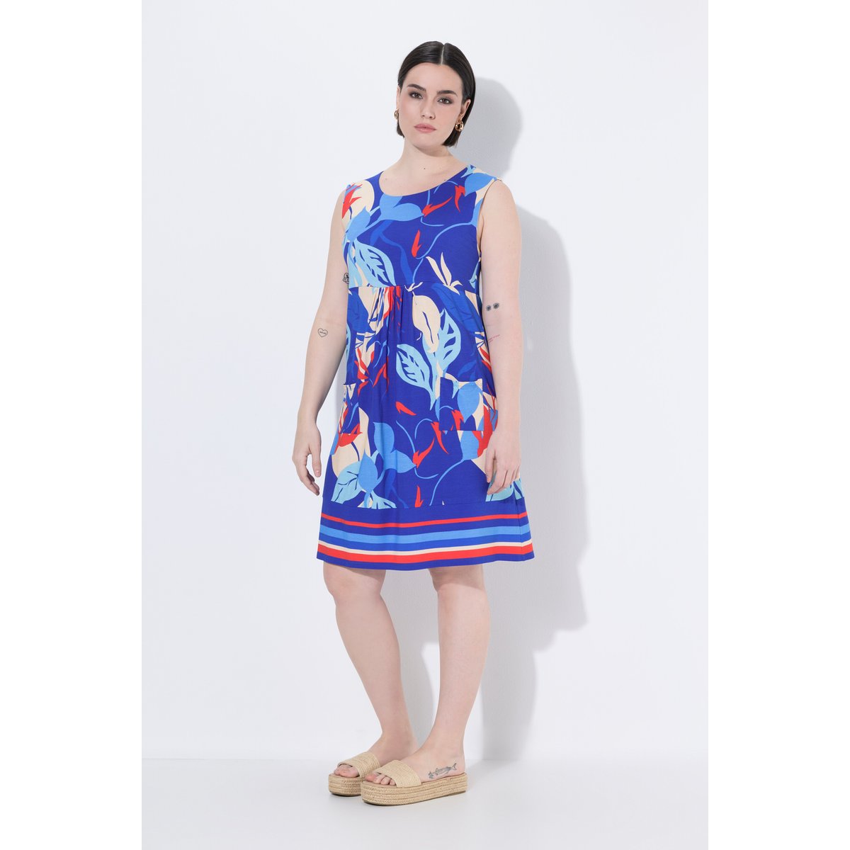 Robe en jersey sans manches bleu encre, ULLA POPKEN