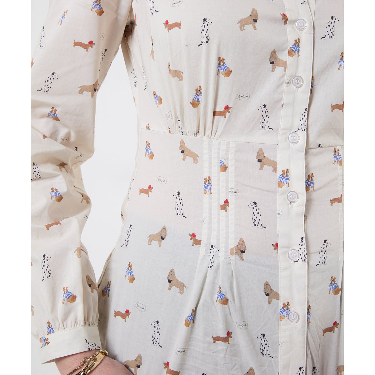Chemise Boutonnée Imprimé Chien blanc, JOE BROWNS