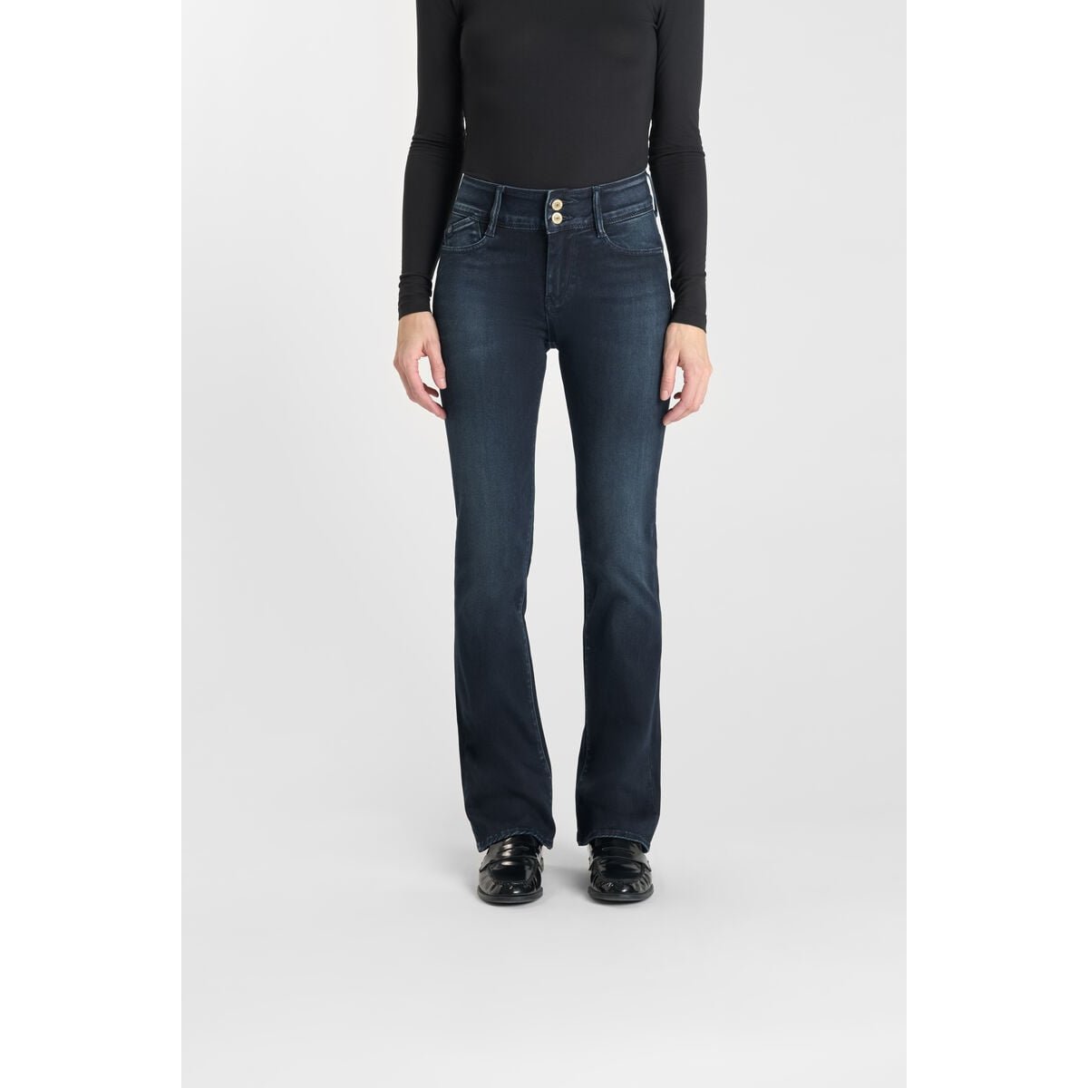 Jeans bootcut ULTRABOO, longueur 34 blue black, LE TEMPS DES CERISES