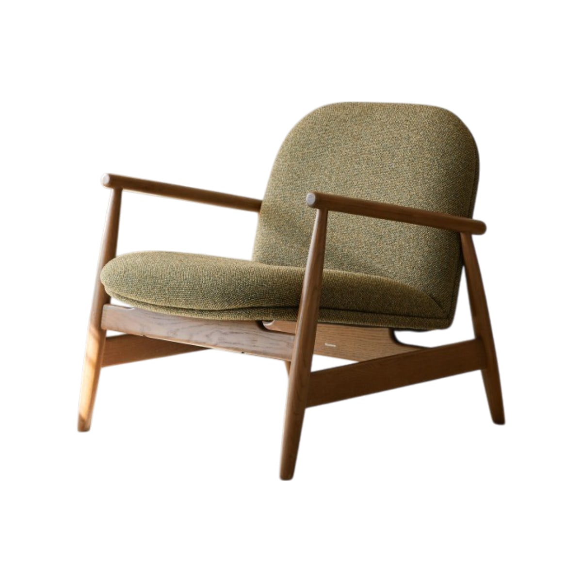 Fauteuil en Tissu massif, ELIO vert, TIKAMOON