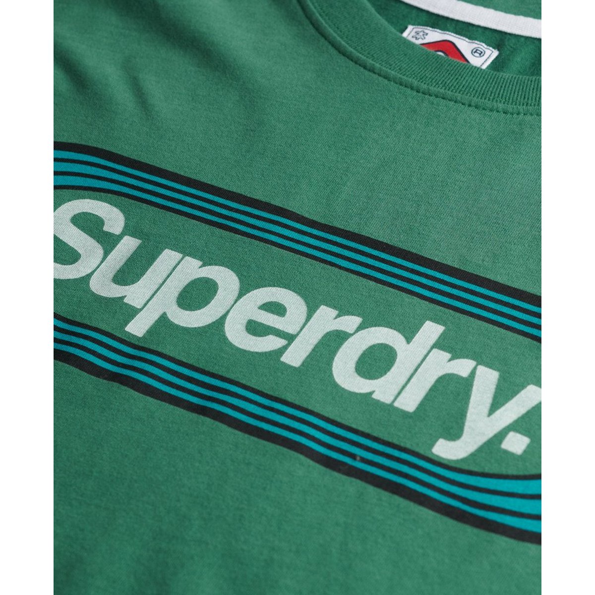 T-shirt Vintage Trade Tab vert pinède, SUPERDRY