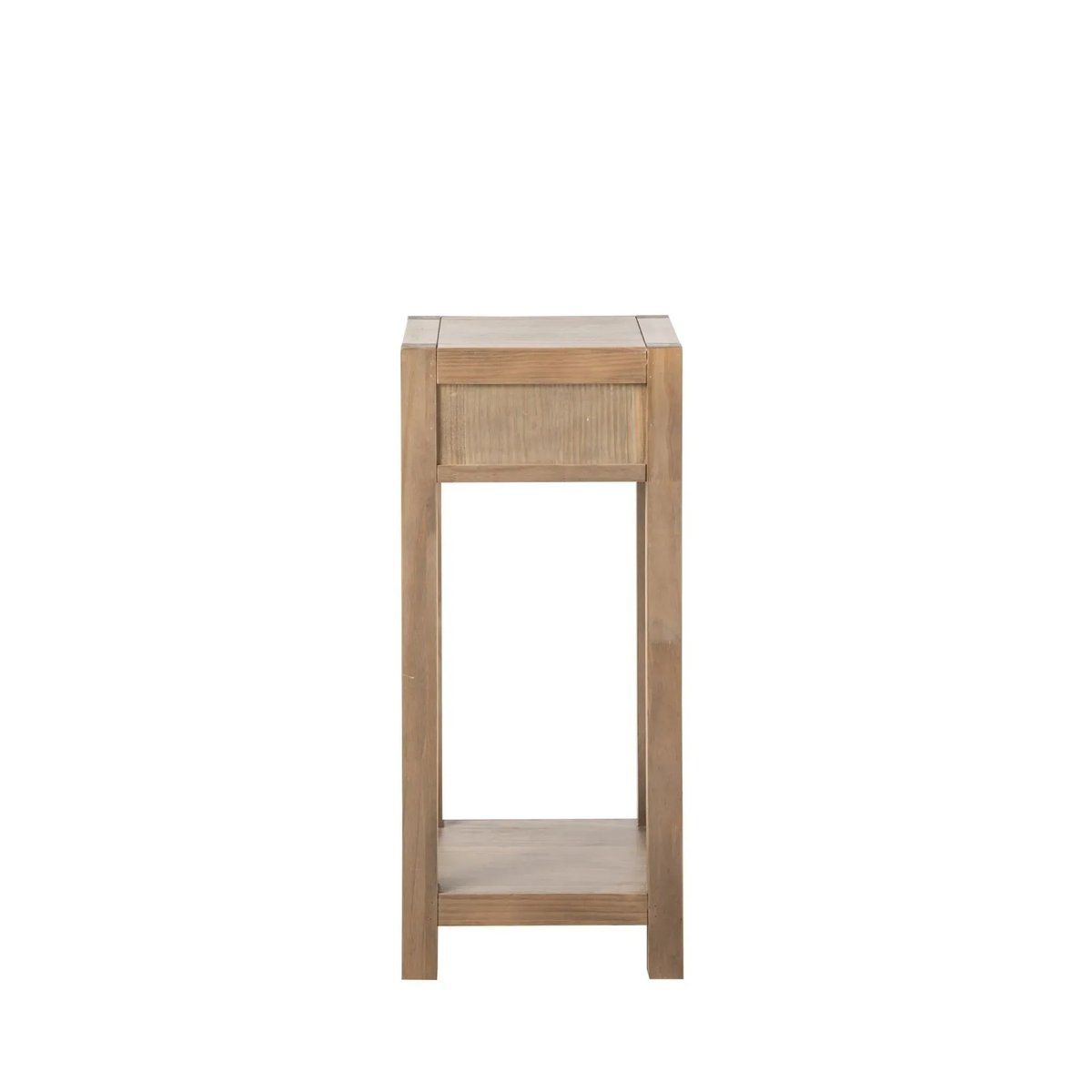 Table d'appoint en bois naturel avec tiroir et tablette H90 - BASTIDE bois clair, HELLIN, DEPUIS 1862