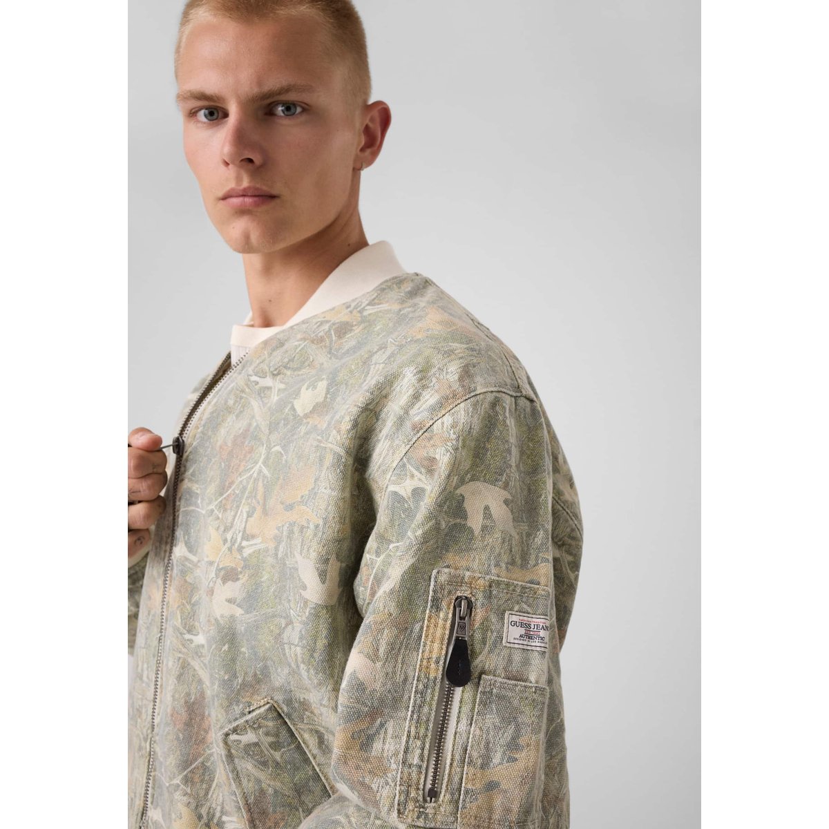Veste Bomber Camouflage fantaisie multicolore, GUESS