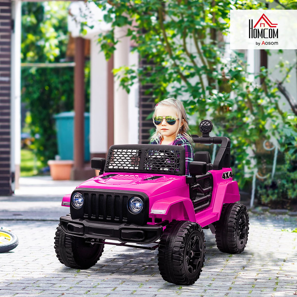 Camion tout-terrain jouet pour enfants PP rose, HOMCOM
