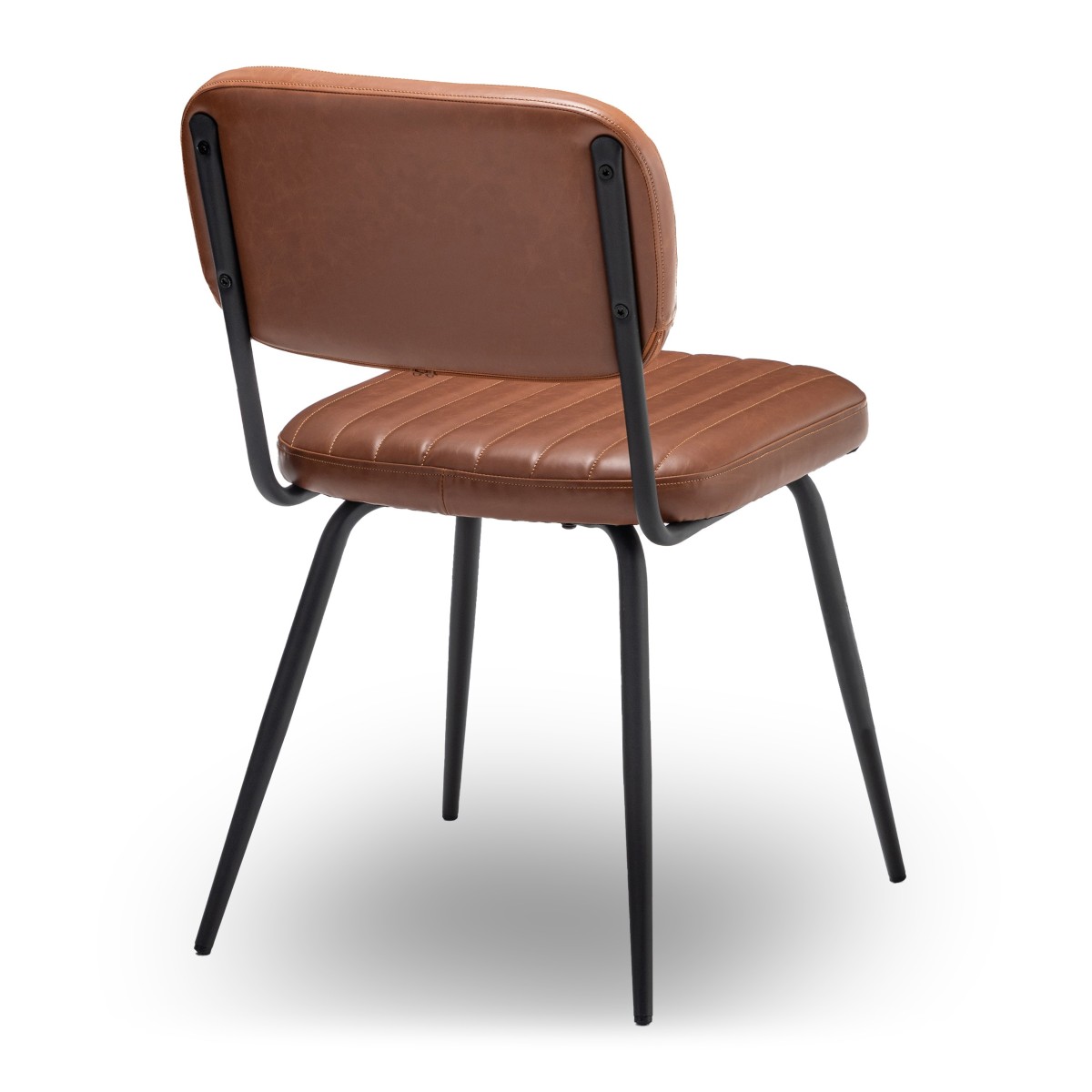 Lot de 2 chaises de séjour marron L56 cm - SPARTE marron, CALICOSY
