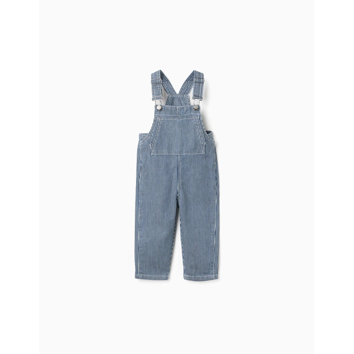Salopette en jean à rayures avec poches bleu, ZIPPY
