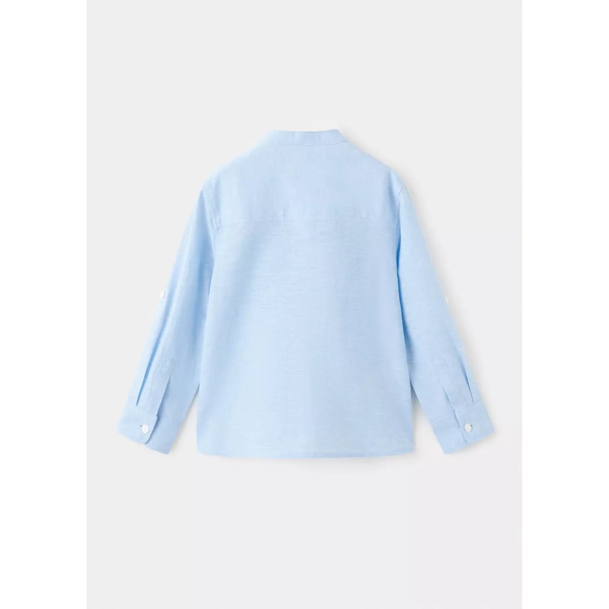 Chemise lin bleu ciel, MANGO BABY