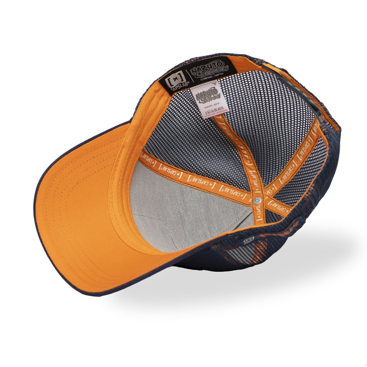 Casquette trucker Naruto Shippuden bleu marine/orange, CAPSLAB